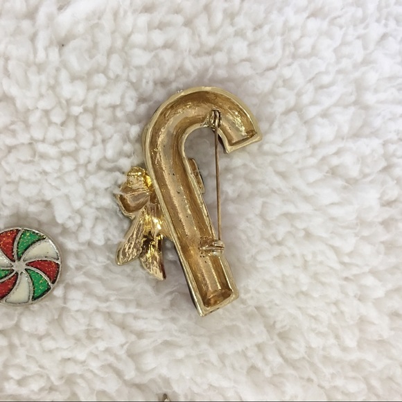 Holiday Christmas Bracelets Pin Set of 3 Enamel - Picture 8 of 8